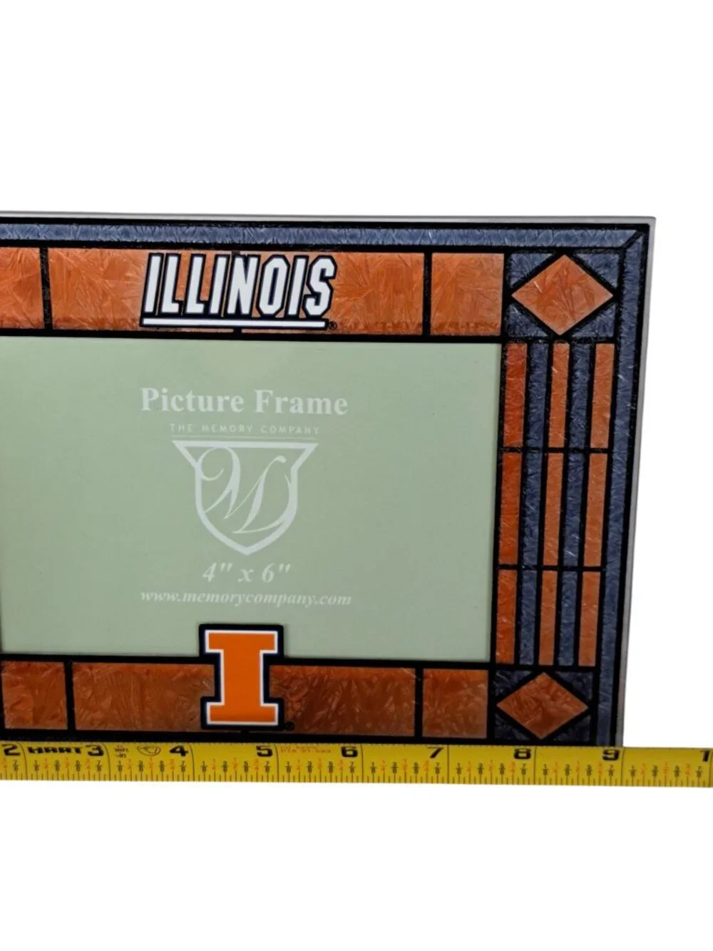 Illinois Fighting 4x6 Stained Glass Picture Frame The Memory Company College